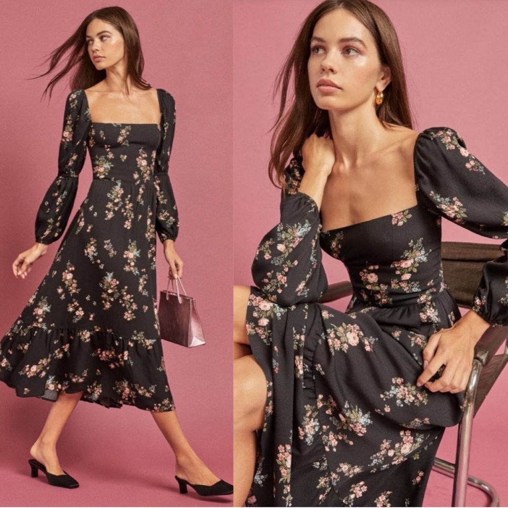 Reformation Mica Dress in Marisol